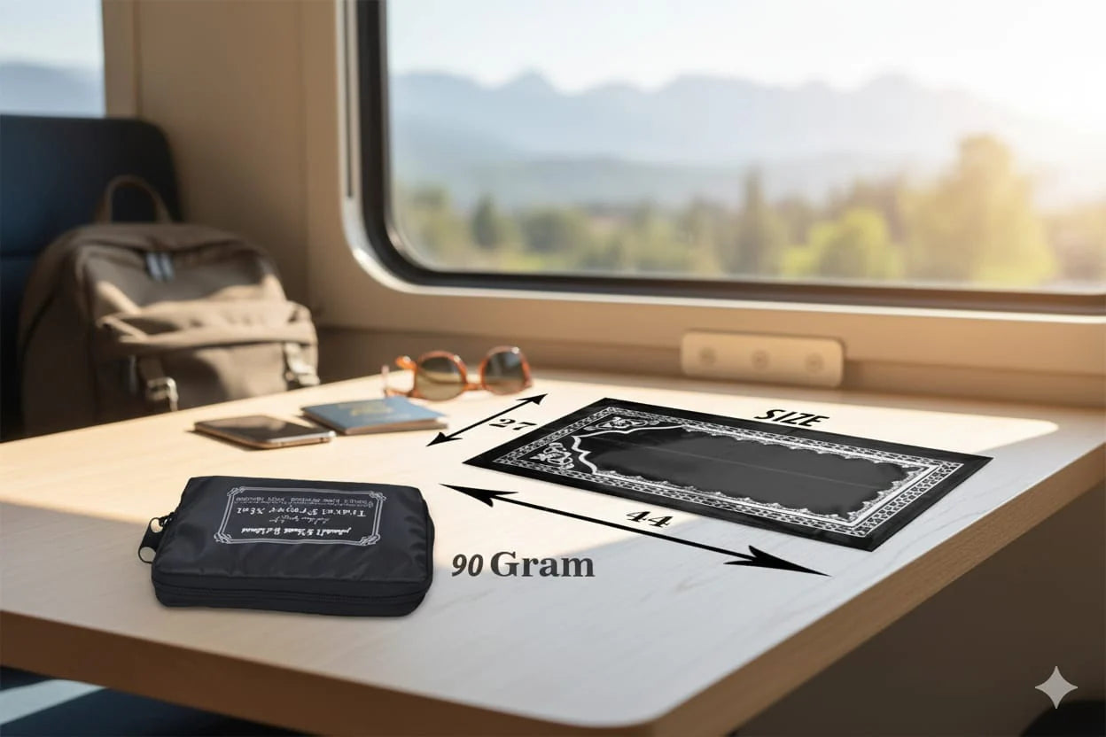 Travel Prayer Mat - Grey - 90 Grams - Non Woven